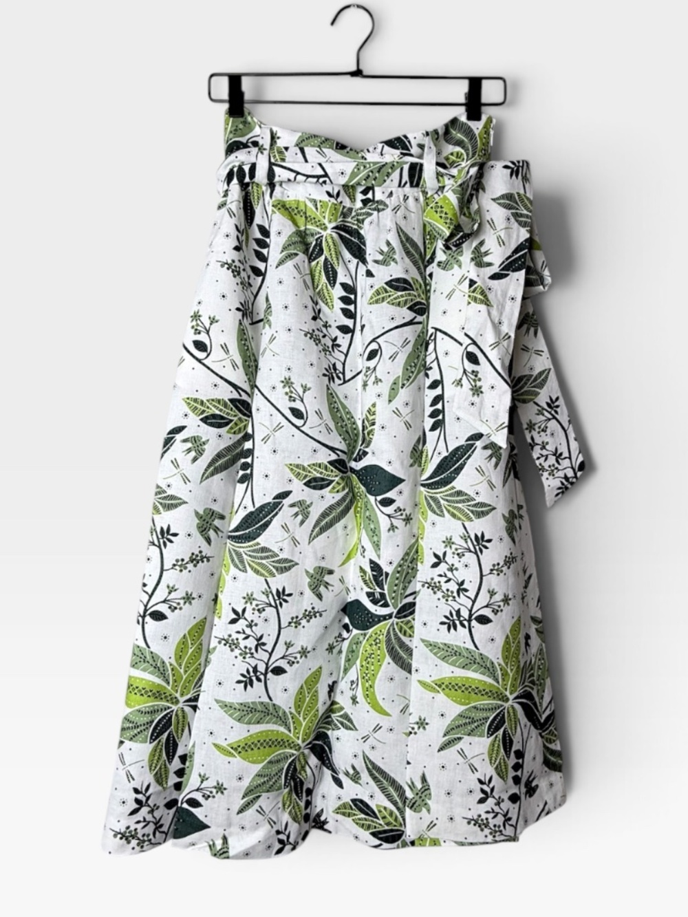 Boden Green Tank with Floral Midi Skirt - Olive & Cream - Picture 4 of 11